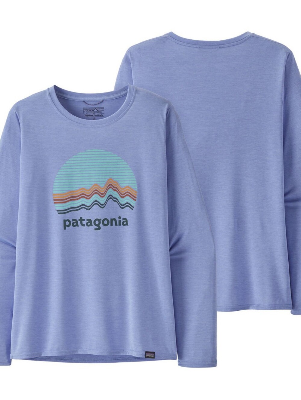 Patagonia L/S Capilene Cool Daily Graphic Shirt Womens XS Ridge Rise
